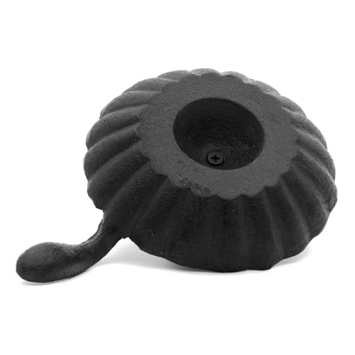 Cast Iron Candle Holder with Handle – Black