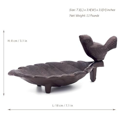Cast Iron Incense Holder with Ash Catcher – Bird Design