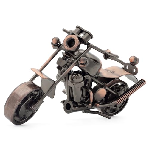 Copper Metal Motorcycle Figurine – Steampunk Decor