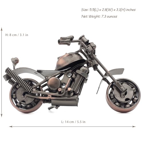 Copper Metal Motorcycle Figurine – Steampunk Decor