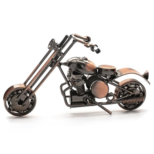 Handmade Metal Motorcycle Sculpture for Man Cave